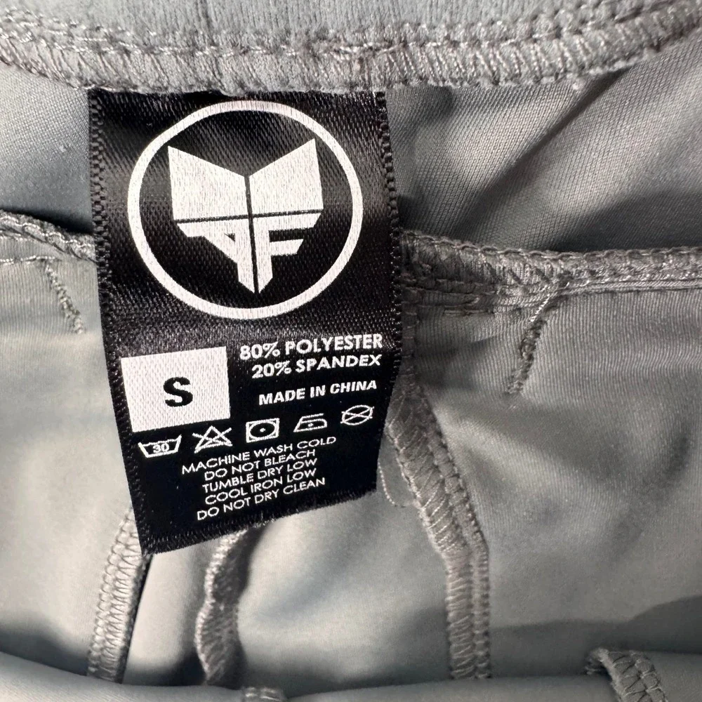 Alpha Forward Mens Charcoal Gray Tapered Athletic Jogger Pants Size Small AF